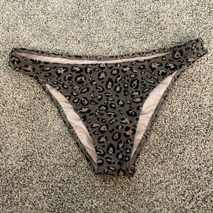 Shade and Shore Leopard Print Bikini Bottom.